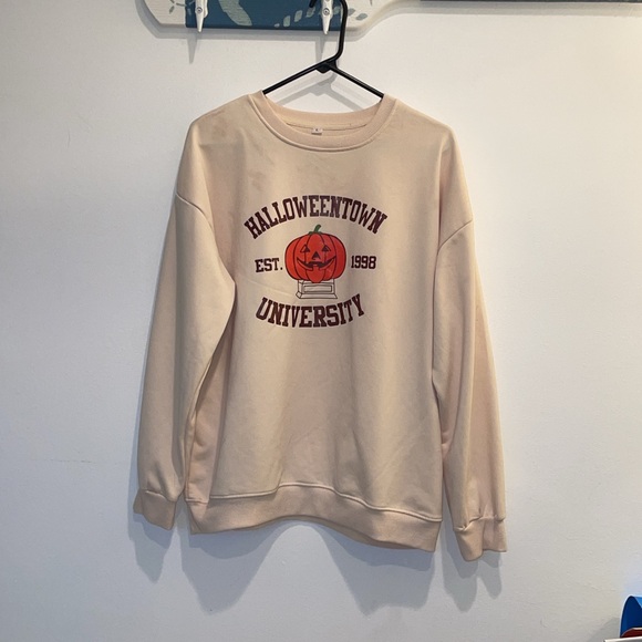 Woman’s Sweatshirt Halloween Town University Size M - Picture 2 of 3
